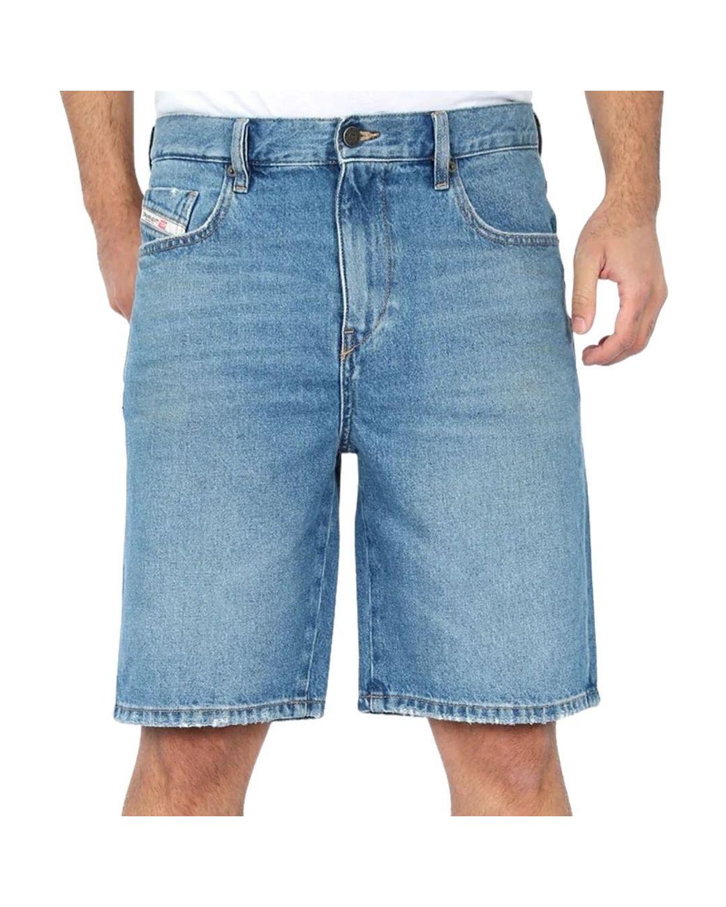 DIESEL Blue D-Strukt-Short Medium Shorts for men