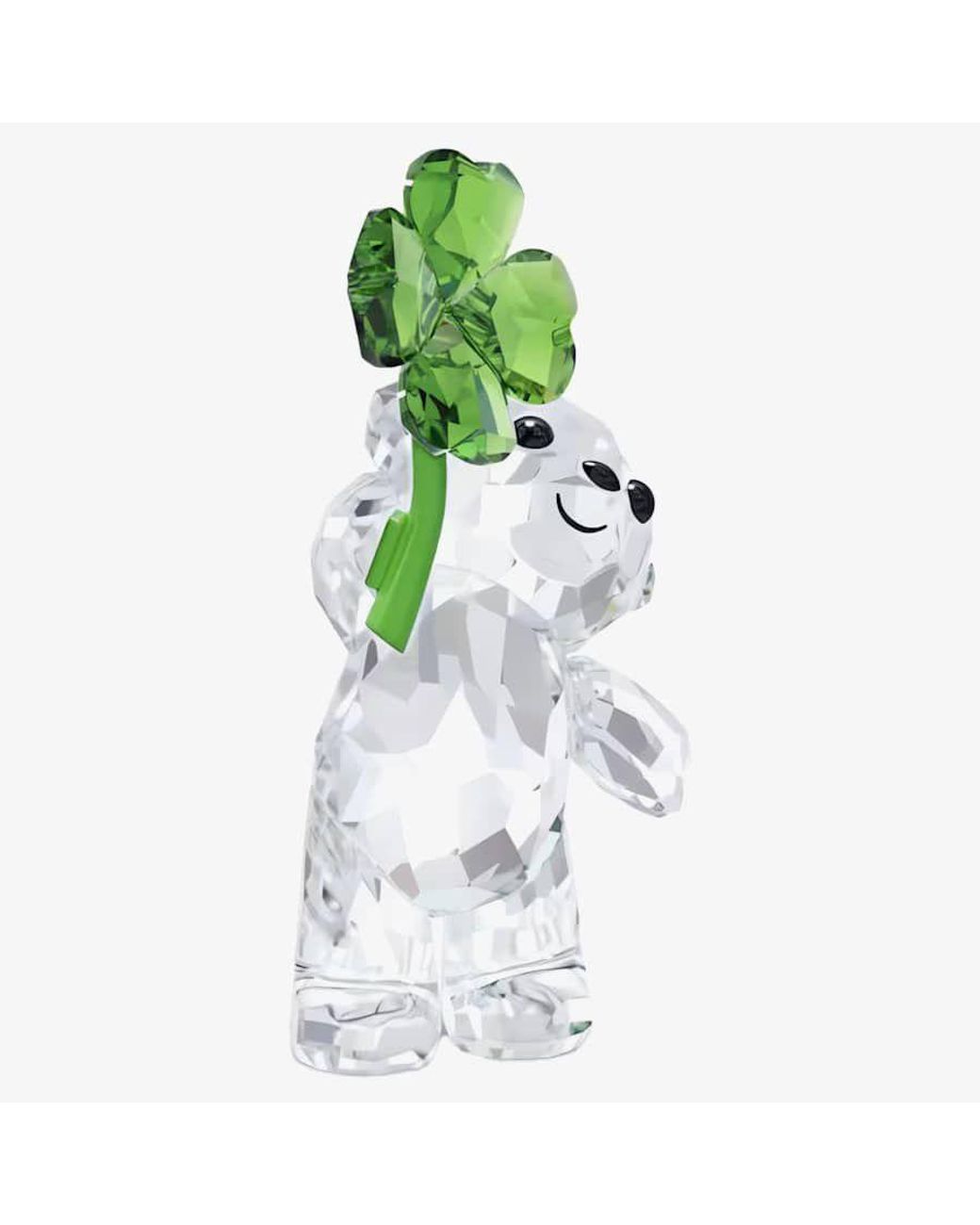 Swarovski Green Kris Bear Lucky Charm Figurine 5557537