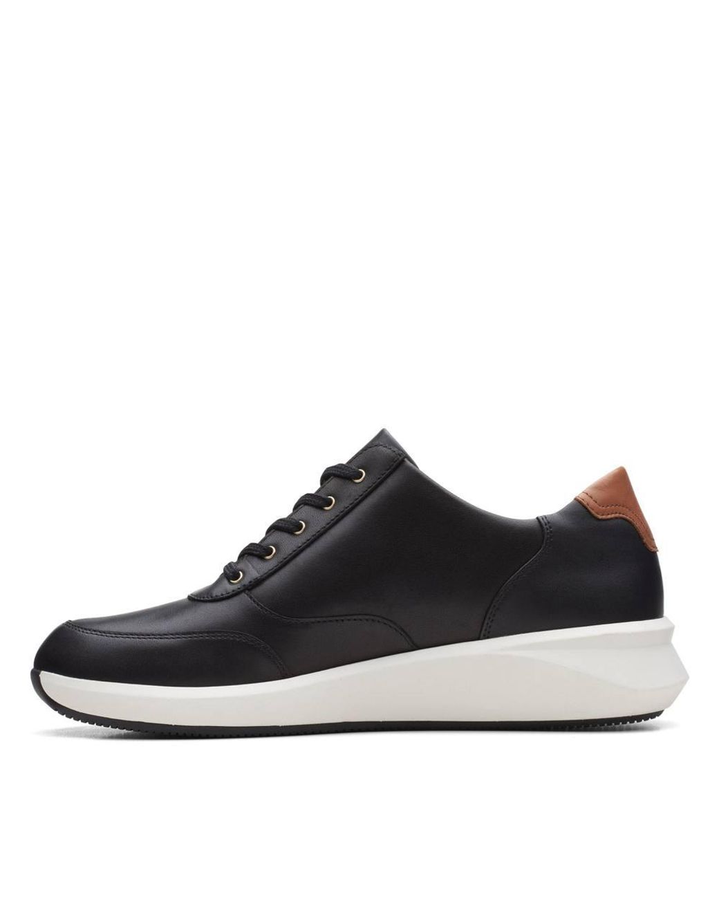 Clarks Blue Un Rio Zip Leather Trainers