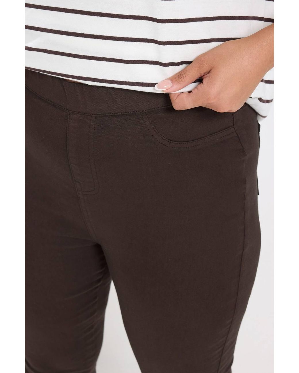 Yours Black Pull On Jenny Jeggings