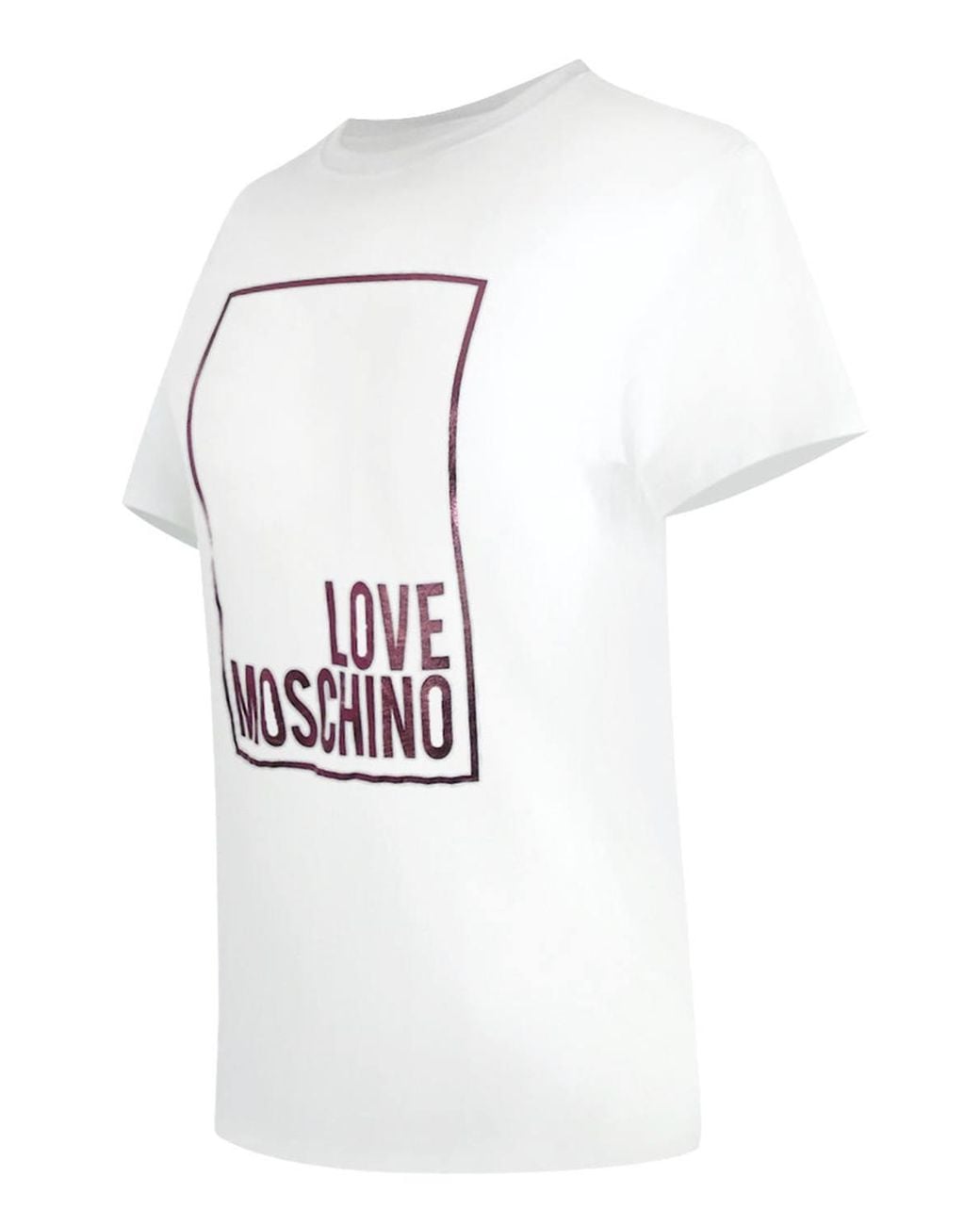 Love Moschino Gray Short Sleeve Round T-Shirt
