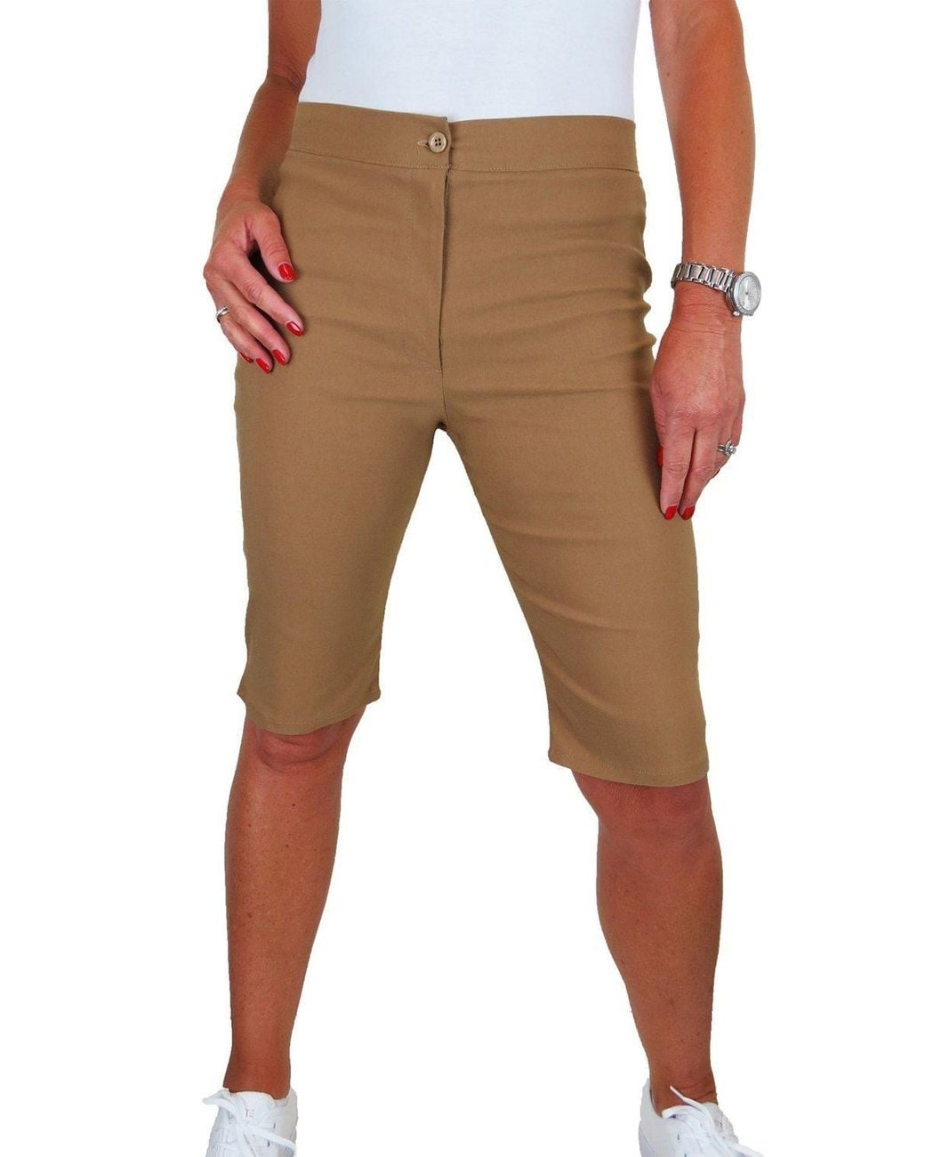 Paulo Due Natural Everyday Stretch Knee Length Shorts
