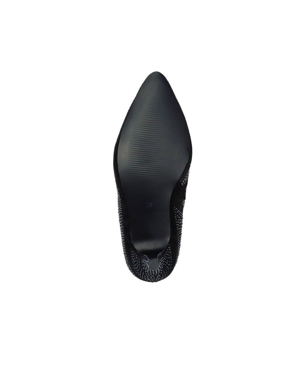 Pavers Black Cone-Heeled Smart Ankle Boots
