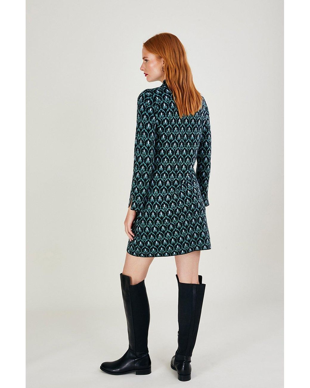 Monsoon Geometric Print Short Tunic Dress in Blue Lyst UK