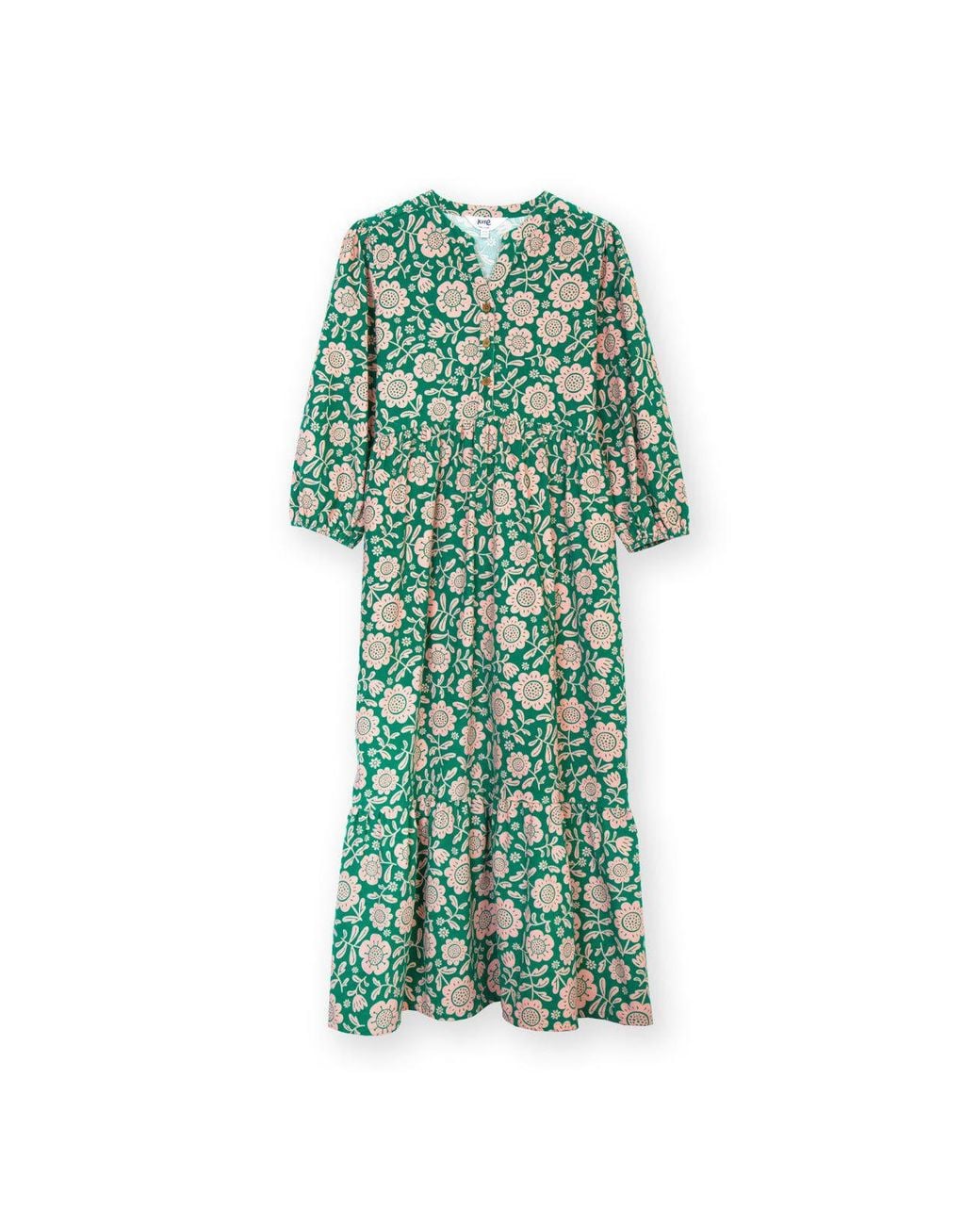 Kite Green Bockhampton 3/4 Sleeve Cord Dress