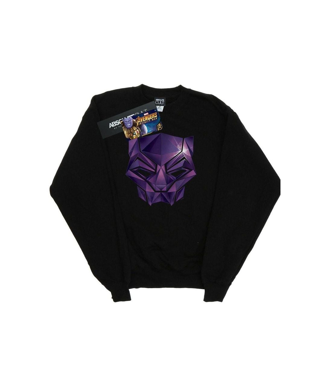 Marvel Black Avengers Infinity War Panther Geometric Sweatshirt for men