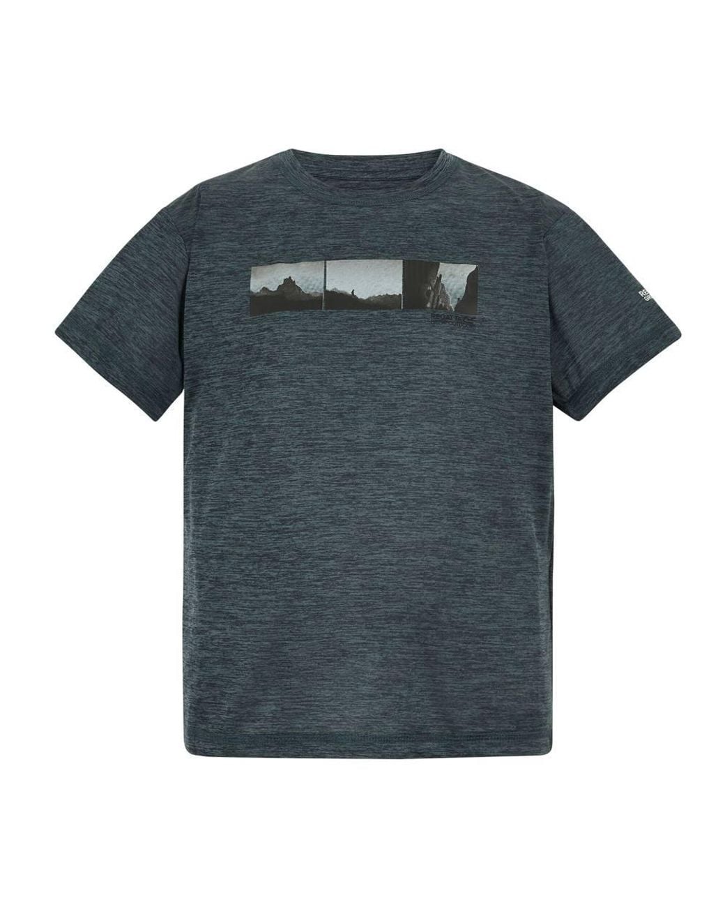 Regatta Black Alvarado Short Sleeved Graphic T-Shirt