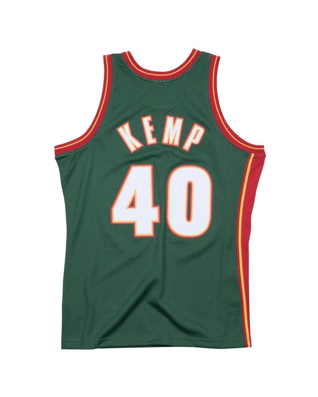 Mitchell & Ness Green Nba Jersey Seattle Supersonics Shawn Kemp for men