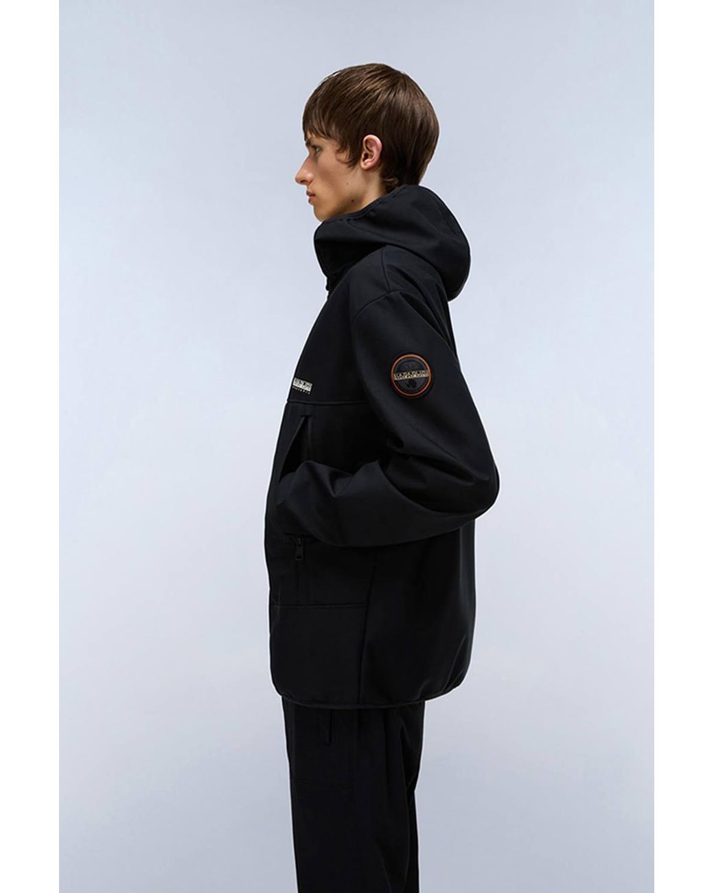 Napapijri Black Soft Shell Jacket for men