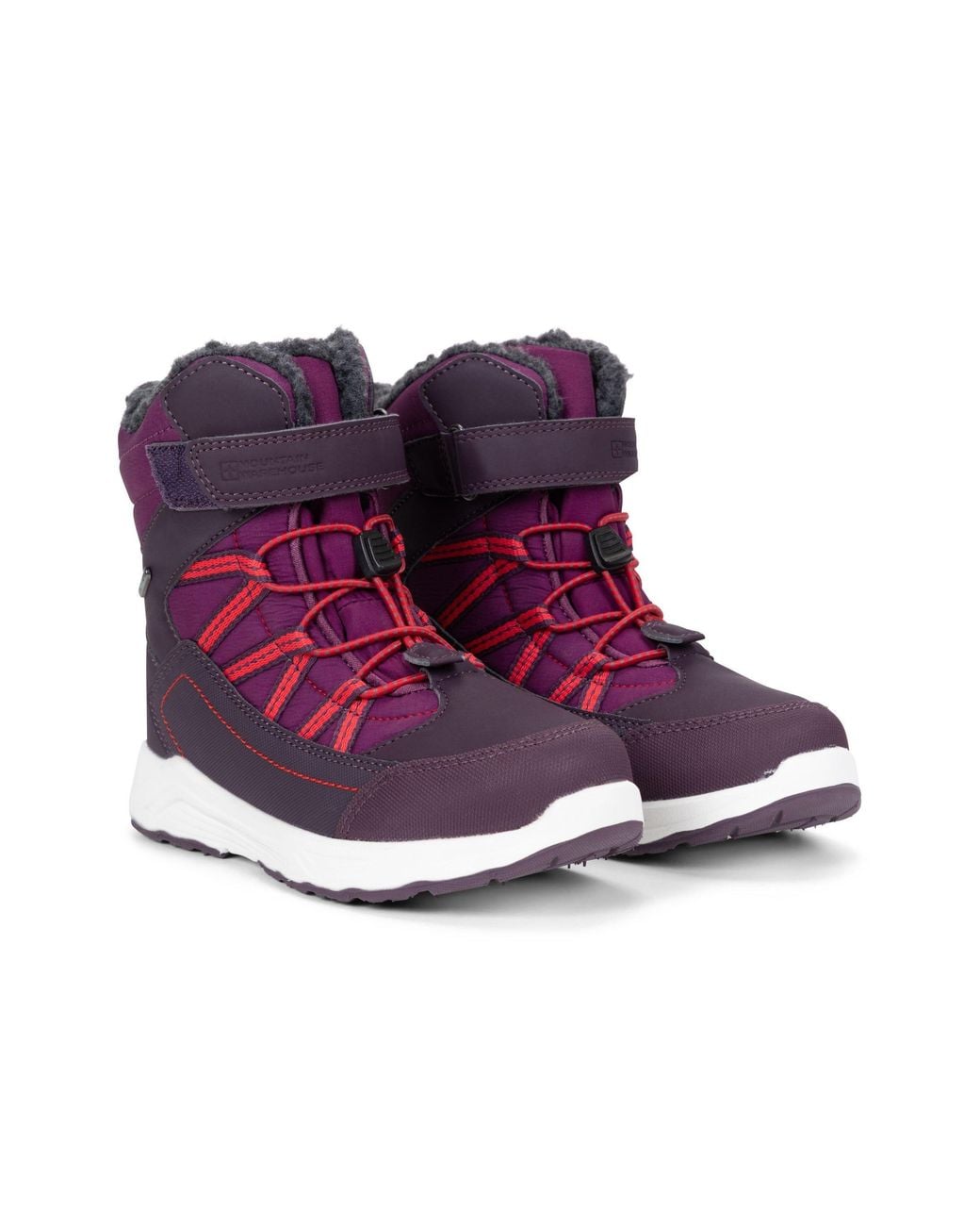 Mountain Warehouse Purple 'Denver' Outdoors Waterproof Winter Eva Footbed Snow Boots