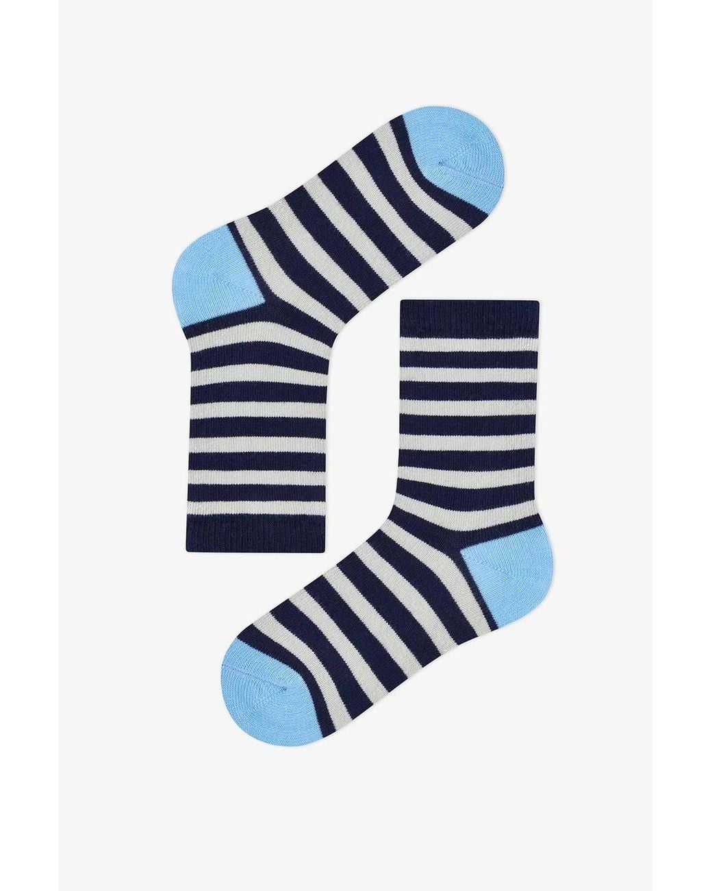Penti Blue Mystic Dragons Animal Print 4-Pack Ankle Socks