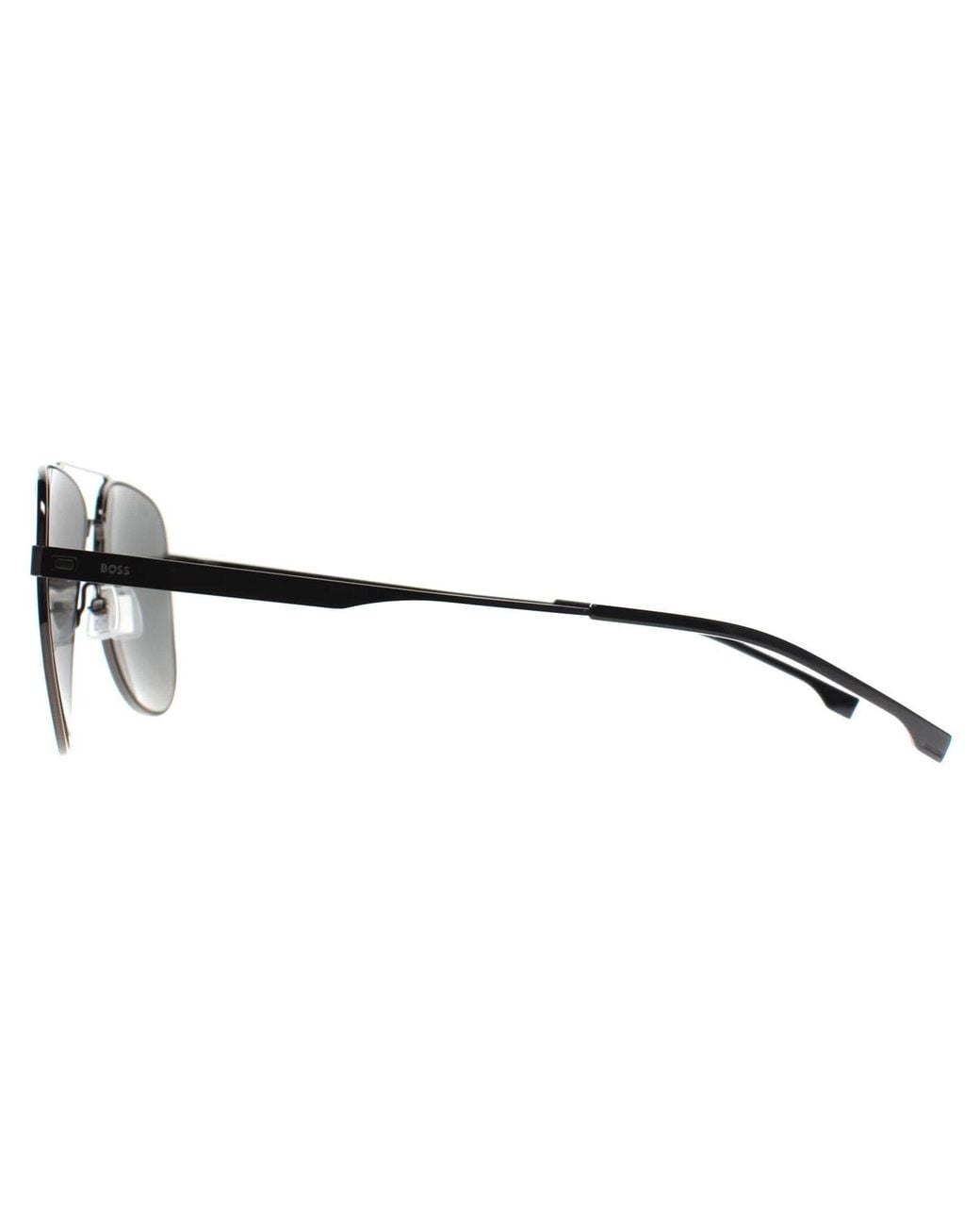 Boss Gray Aviator Ruthenium Polarized Boss 1641/S for men