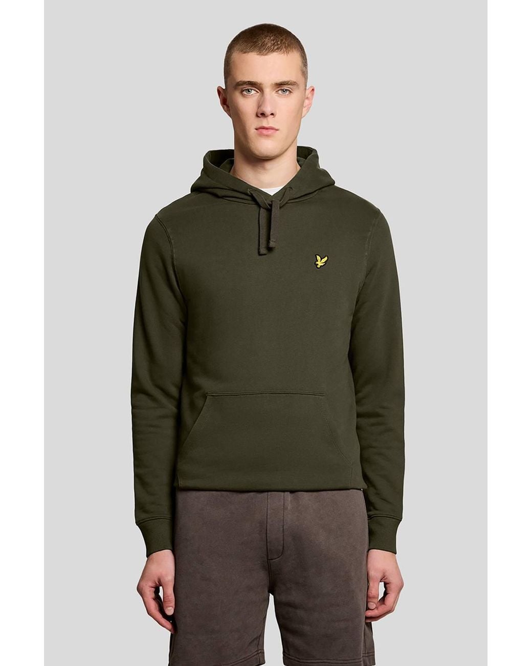 Lyle & Scott Green Pullover Hoodie for men