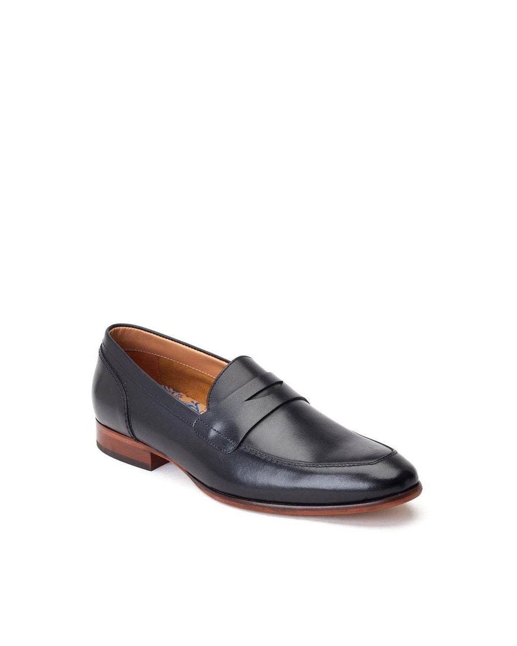 Base London Blue Bruno Penny Loafer for men