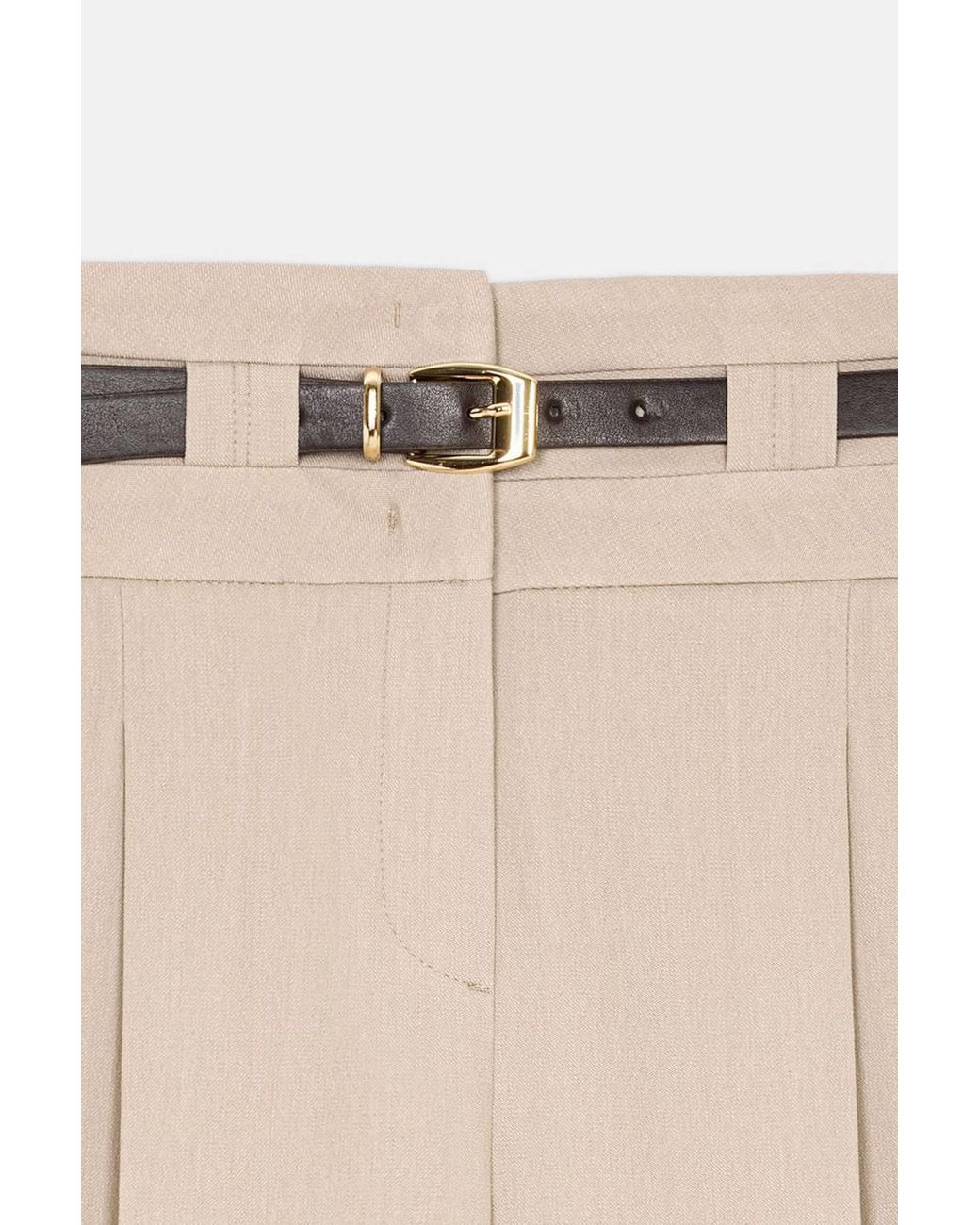 Dilvin Natural Straight-Leg Pants