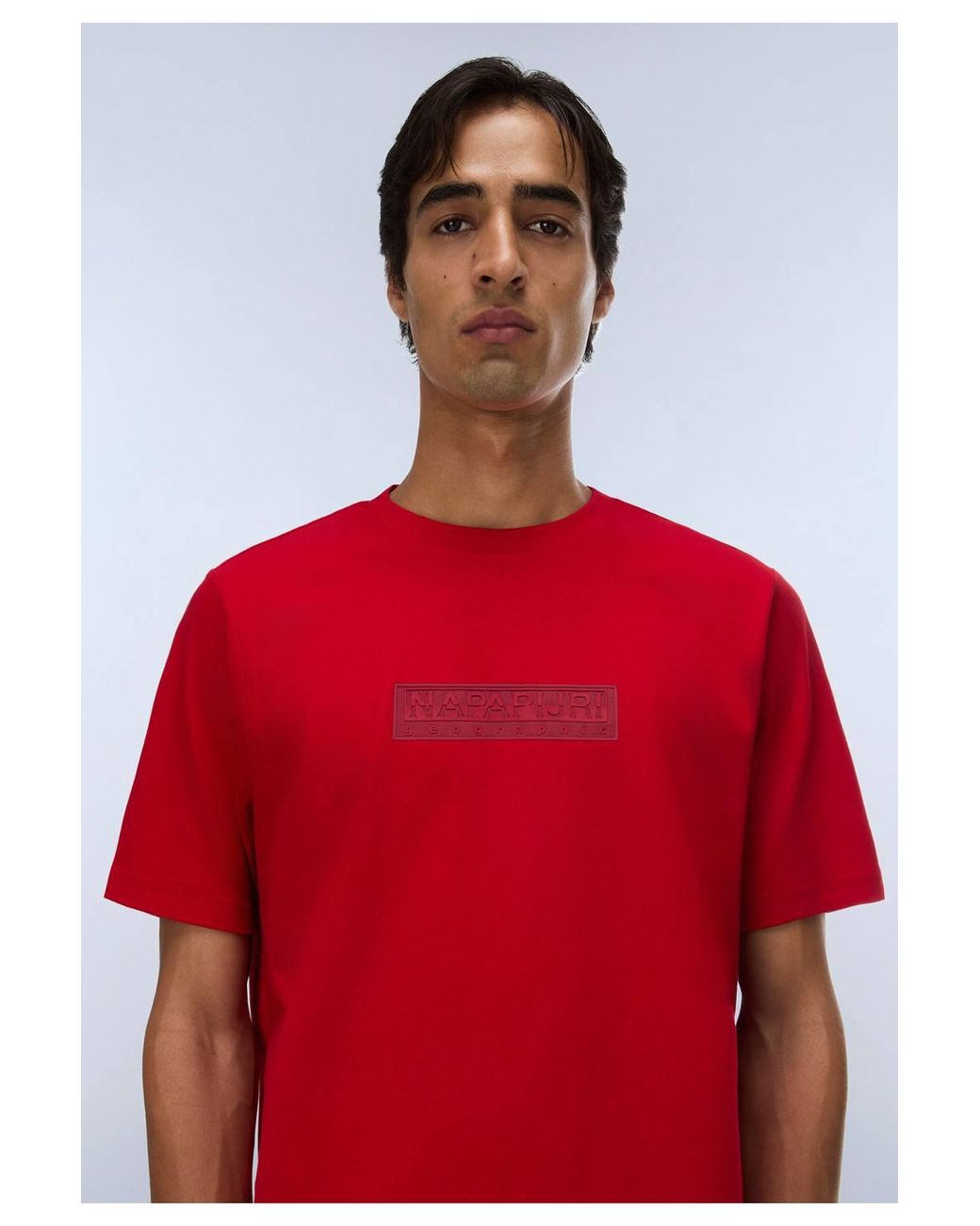 Napapijri Red Box Logo T-Shirt for men