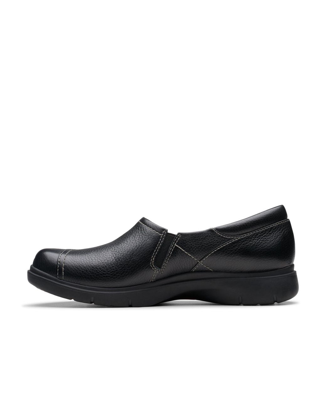 Clarks Black Certina Ease Leather Slip Ons