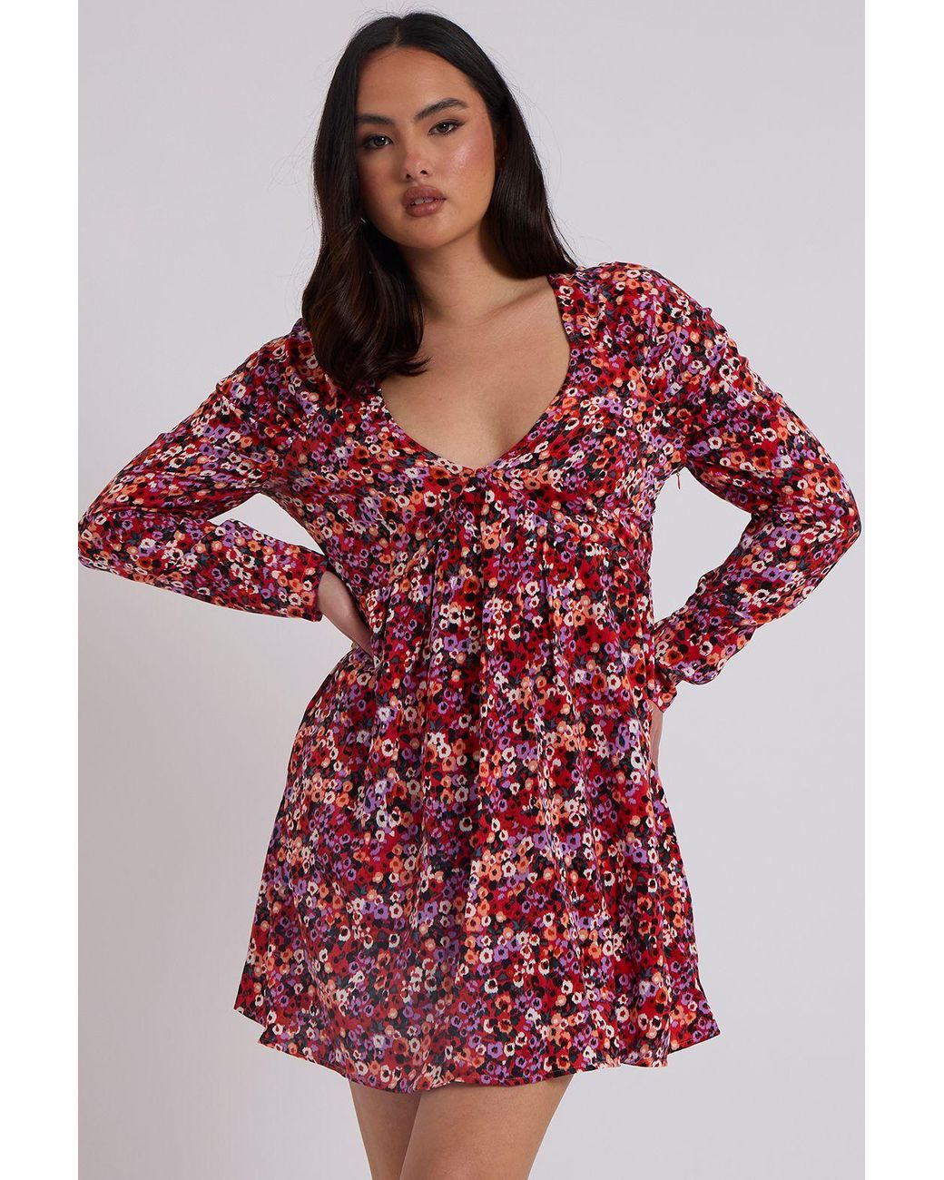 Urban Bliss Red Empire Line Dress