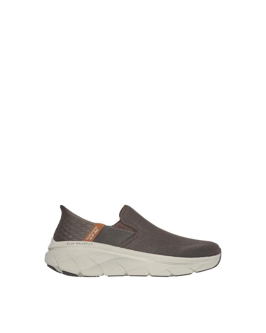 Skechers Gray D'Lux Walker 2.0 Shoes for men