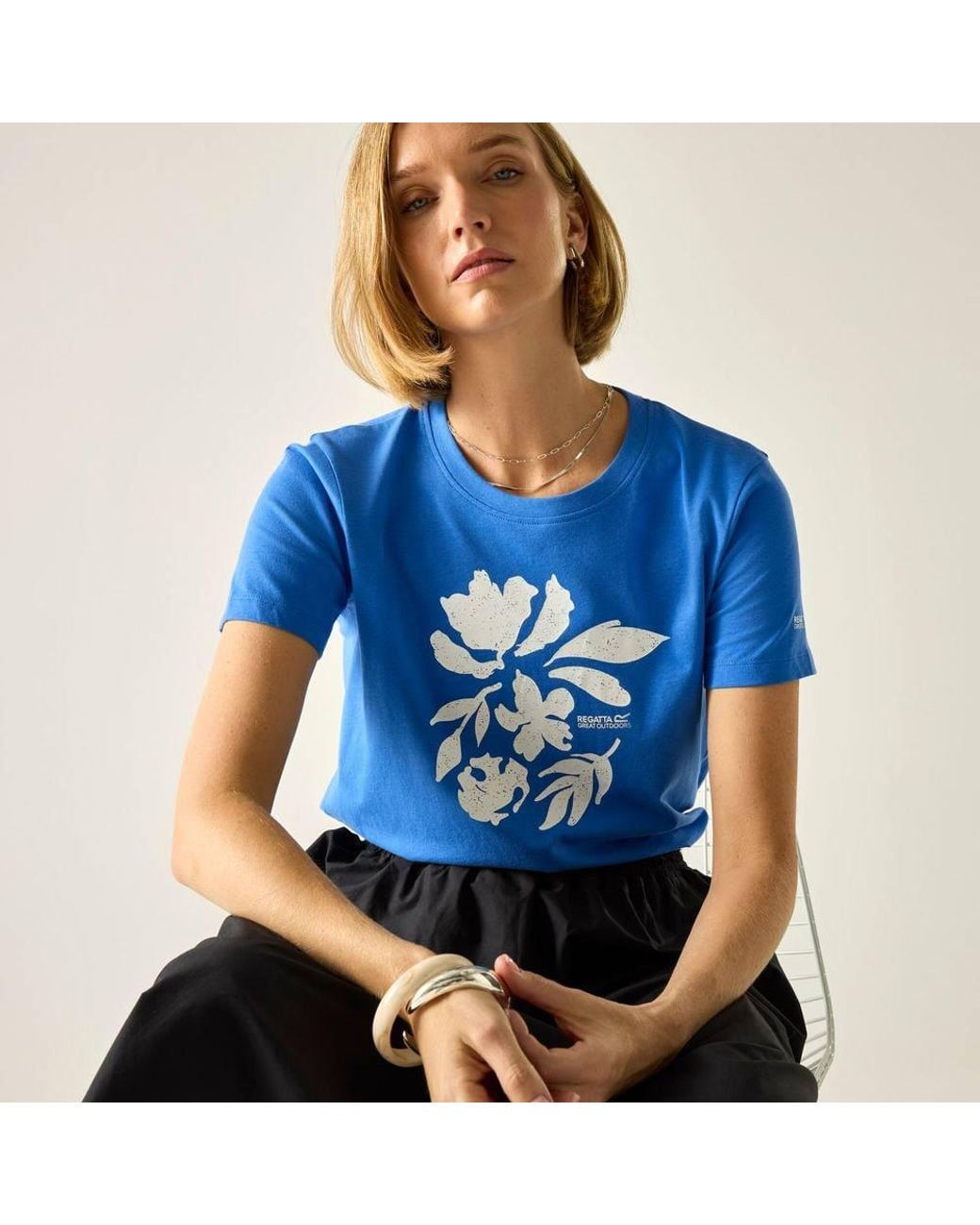 Regatta Blue Filandra Ix Short Sleeved Graphic T-Shirt