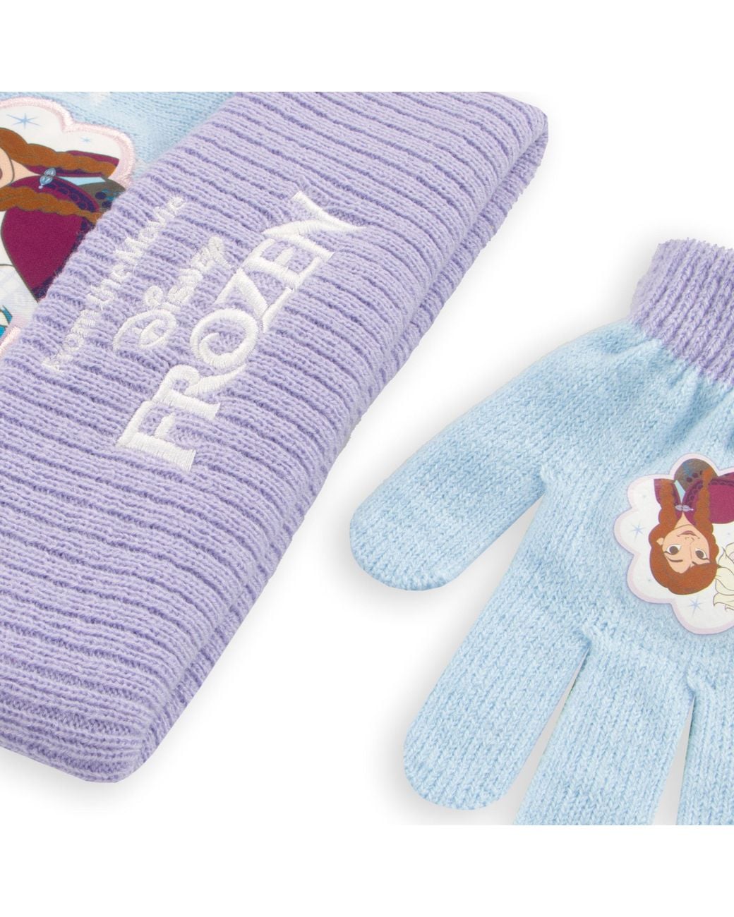 Disney White Frozen Hat & Gloves