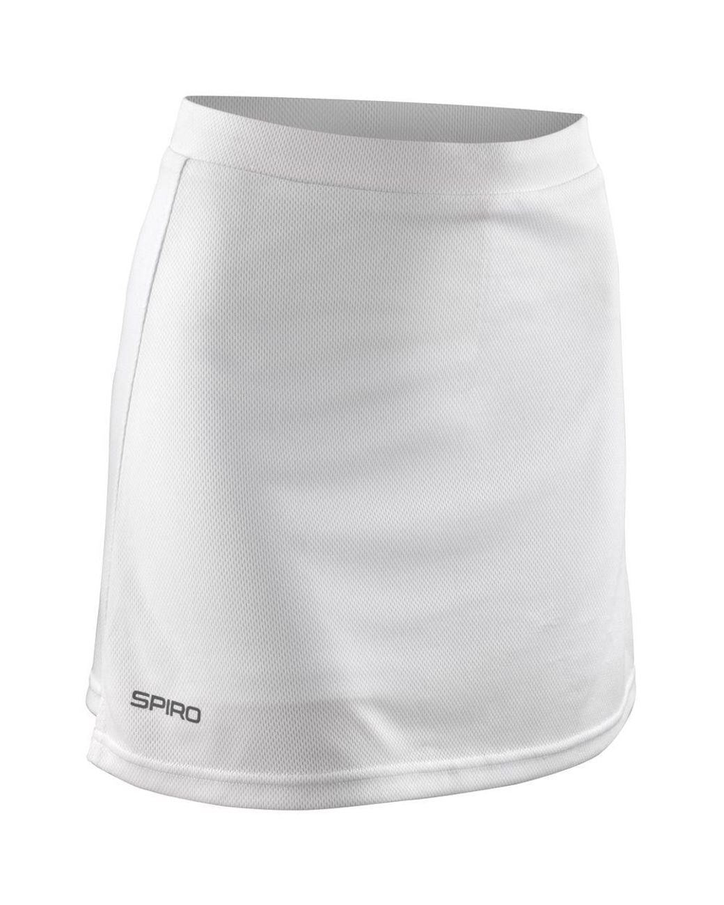 Spiro White Windproof Quick Dry Sports Skort