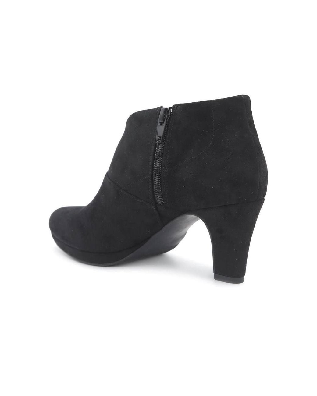 Pavers Black Smart Stiletto Heel Ankle Boots