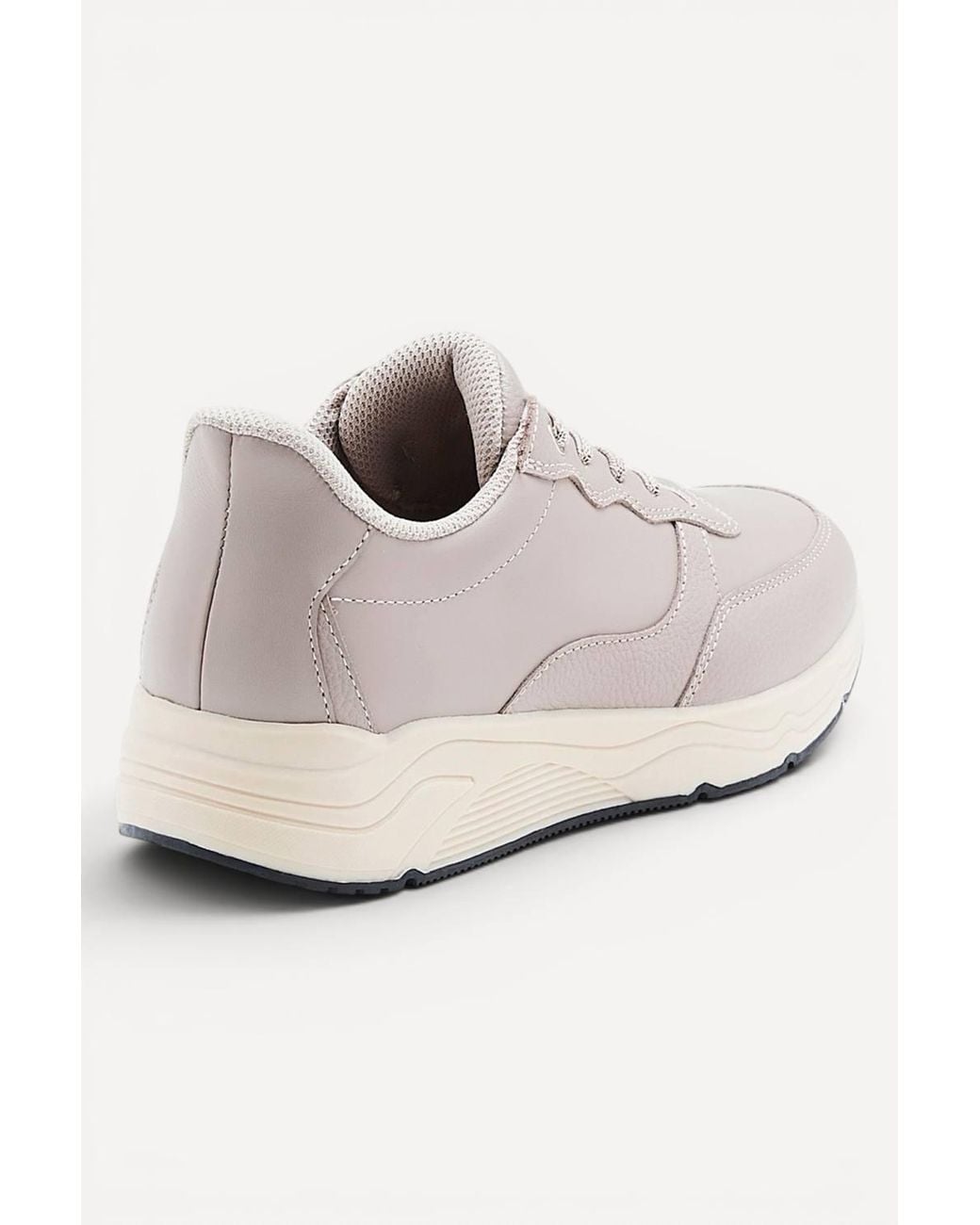 DAMART White Amortyl Leather Trainers