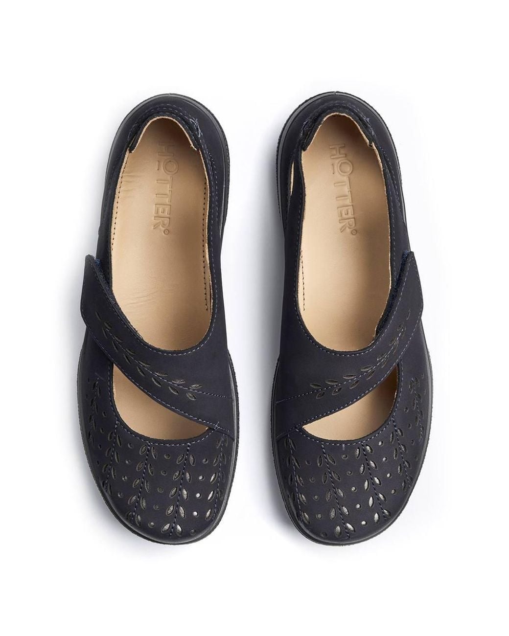 Hotter Blue Wide Fit 'Daphne' Mary Janes