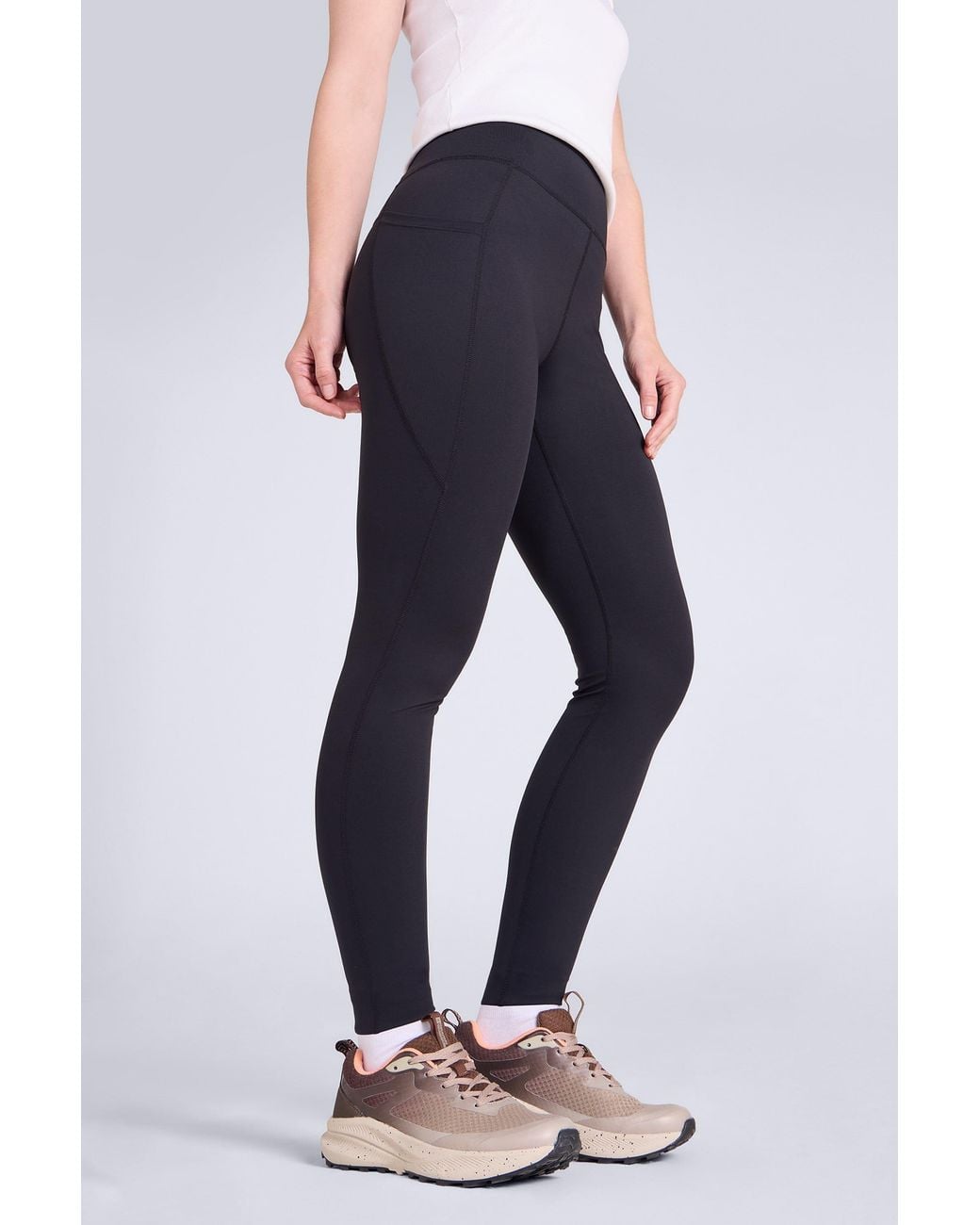 Mountain Warehouse Blue 'Blackout' Lightweight Stretchy Moisture Wicking High Waisted Leggings