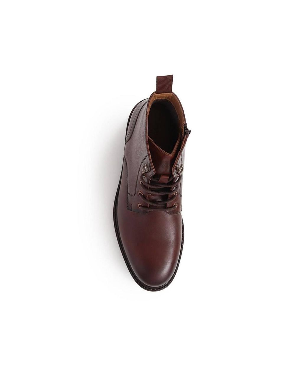 Jones Bootmaker Brown Derry Leather Lace-Up Boots for men