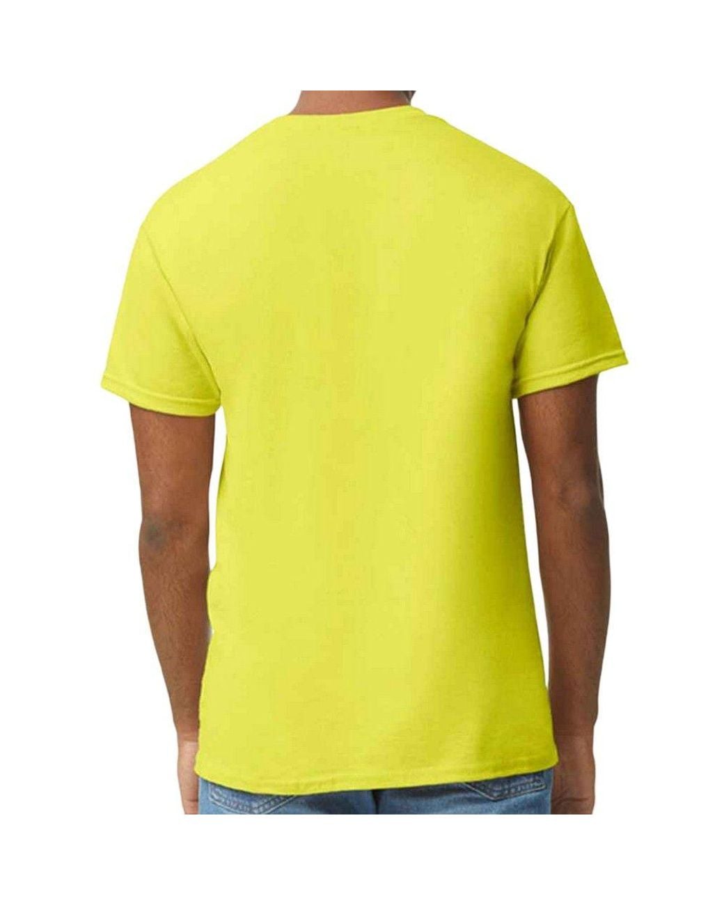 Gildan Yellow Heavy Cotton T-Shirt for men