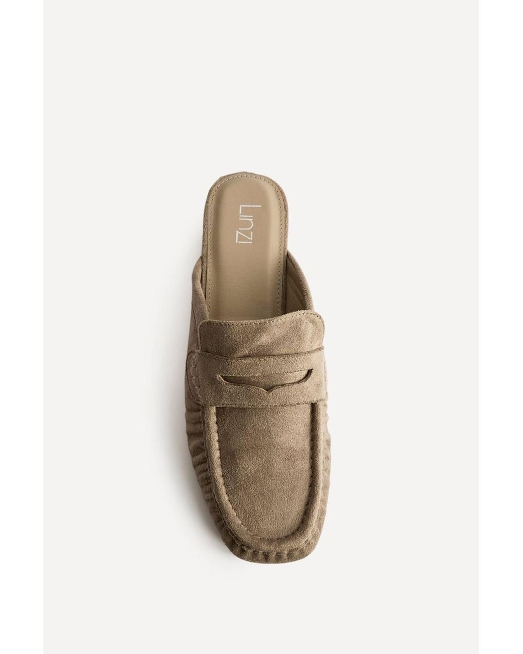 Linzi Gray Journal Ruched Square Toe Mules