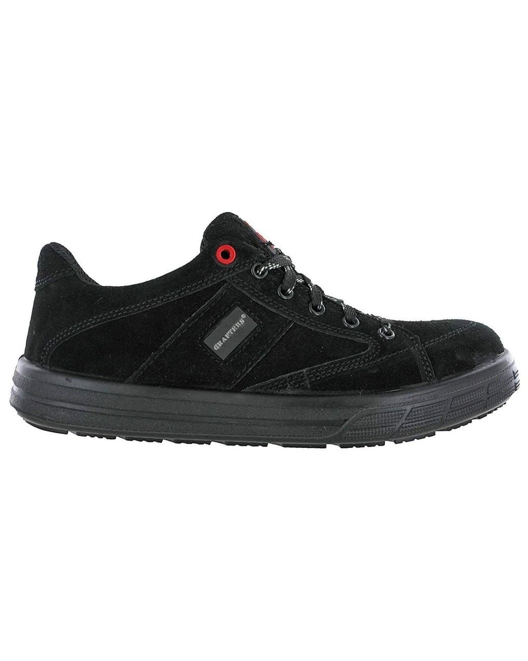 Grafters Black Skate Type Toe Cap Safety Trainers for men