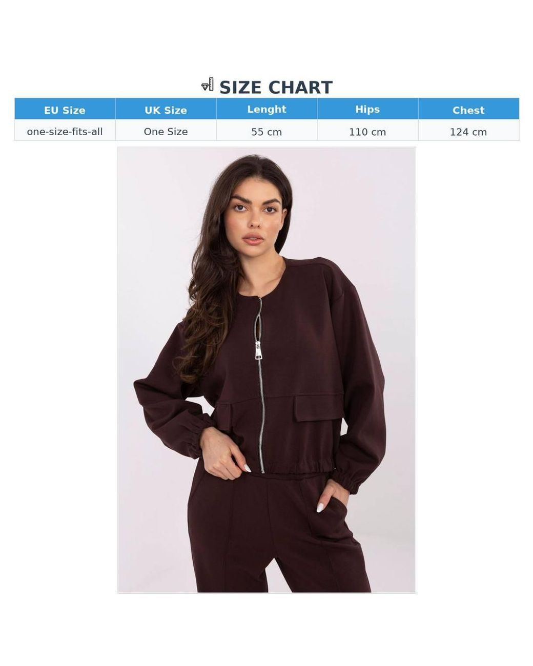 Love Lace Brown Office Cotton Round Neck Long Sleeve Jacket
