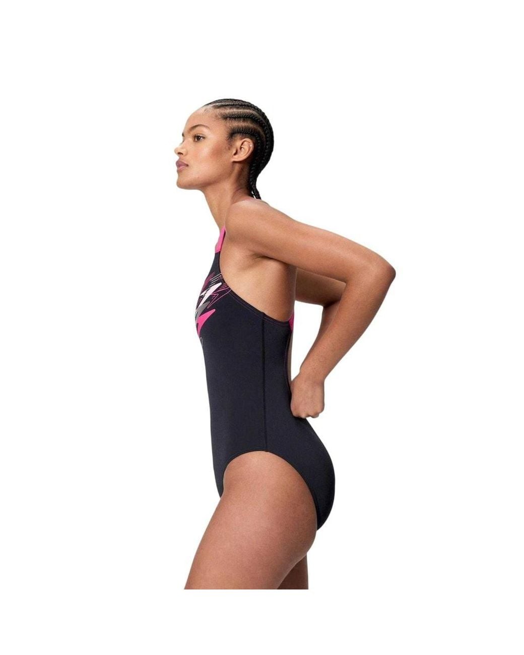 Speedo Blue Medalist Logo One Piece Swimsuit