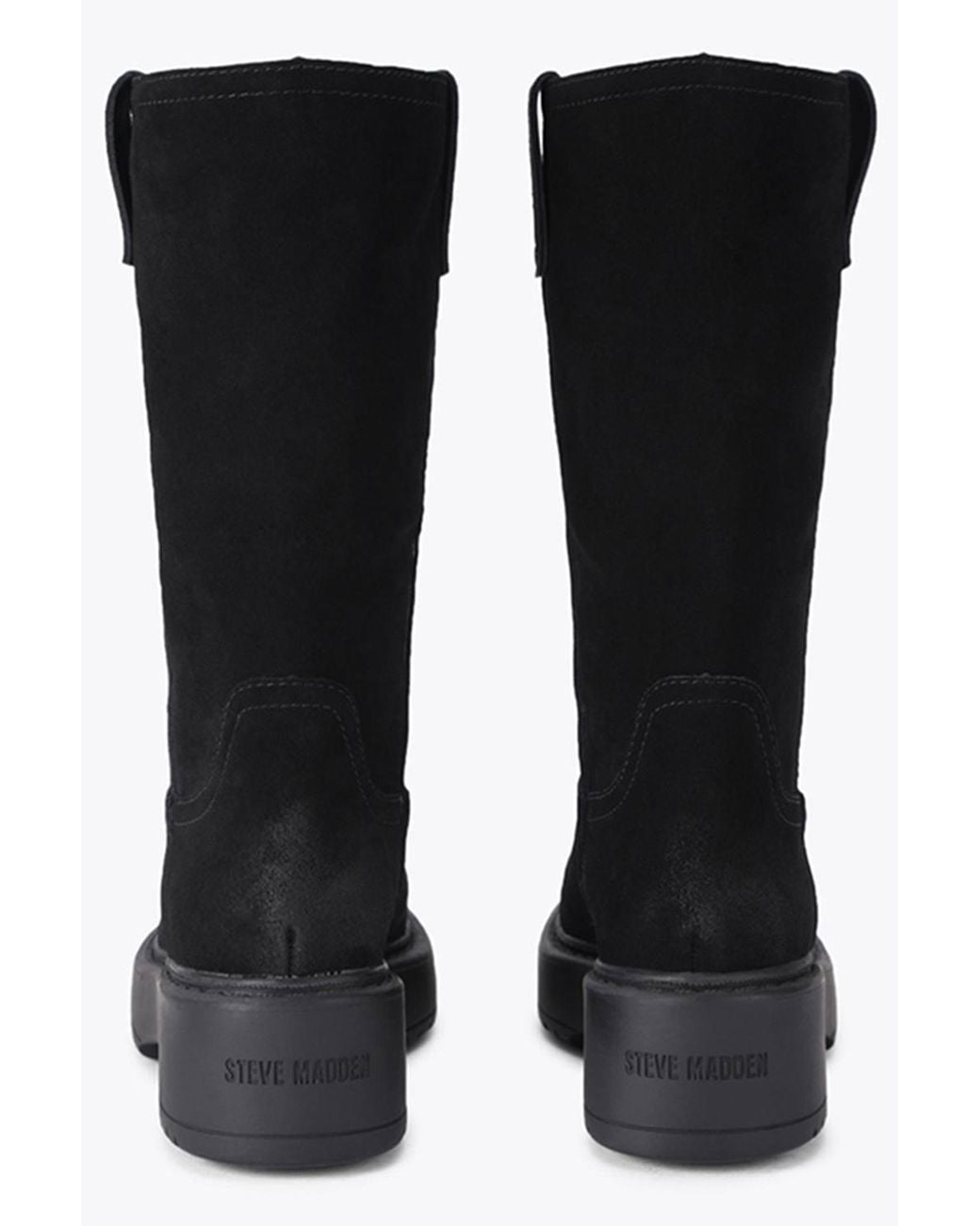 Steve Madden Black 'Ruckus Suede' Suede Boots