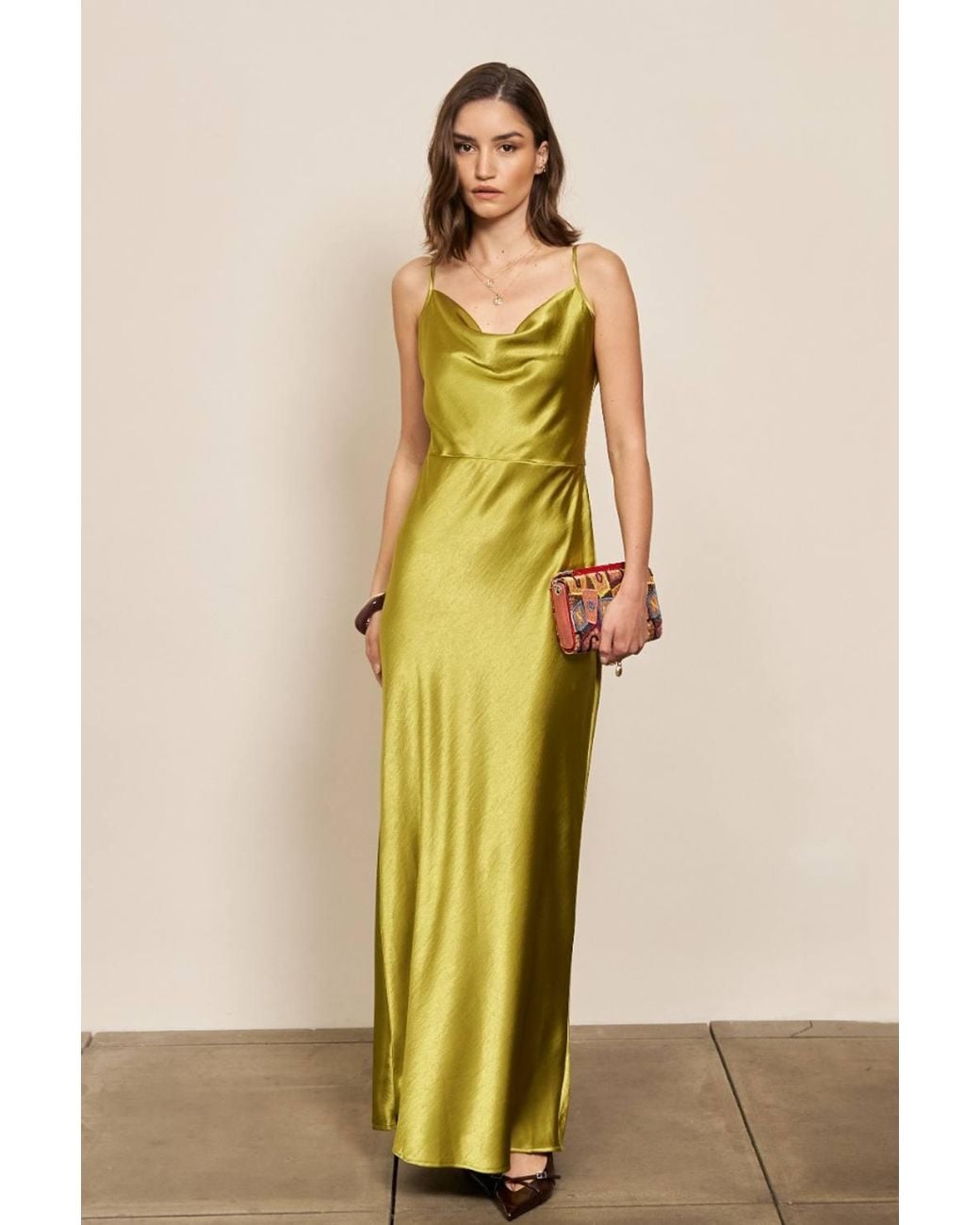 TFNC London Green Letty Maxi Dress