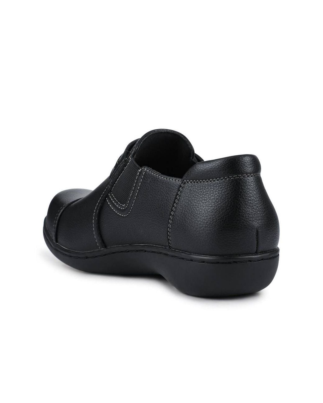 Pavers Black Smart Elasticated Slip-On Shoes