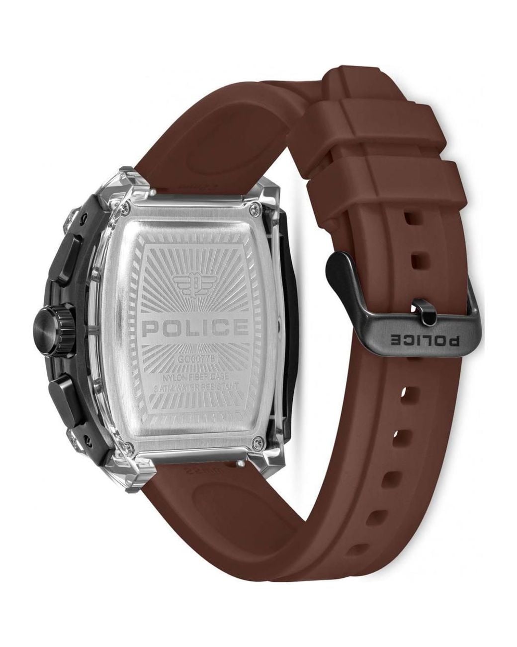 Police Black Pewgo00778X3 Clout 46Mm Quartz Watch for men