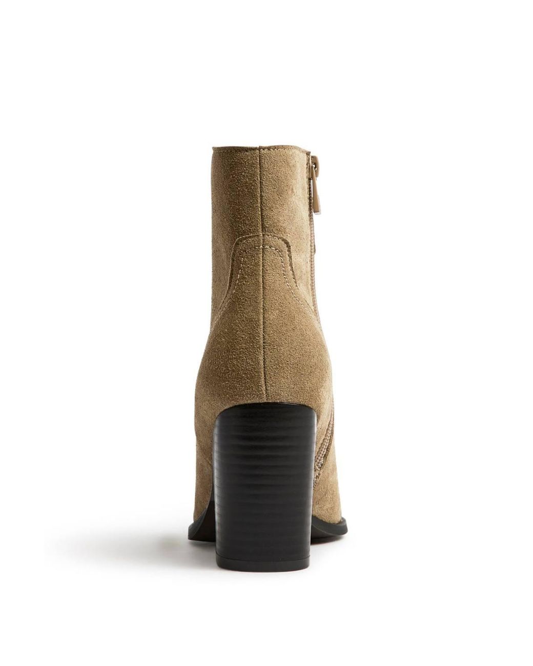 Linzi Natural Canyon Sand Suede Leather Western Ankle Boots