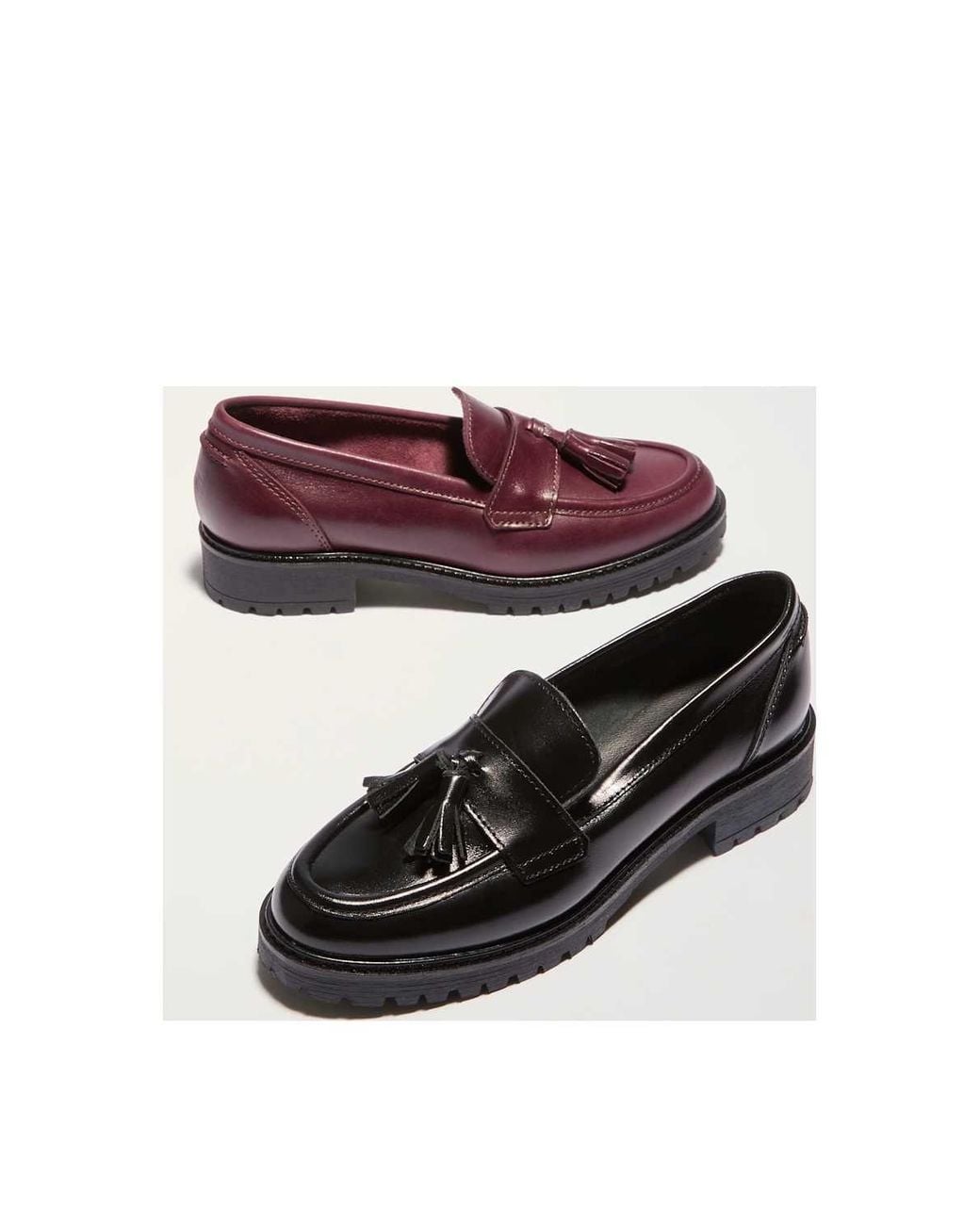 Dune Black Wide Fit 'Gracelyn' Leather Loafers
