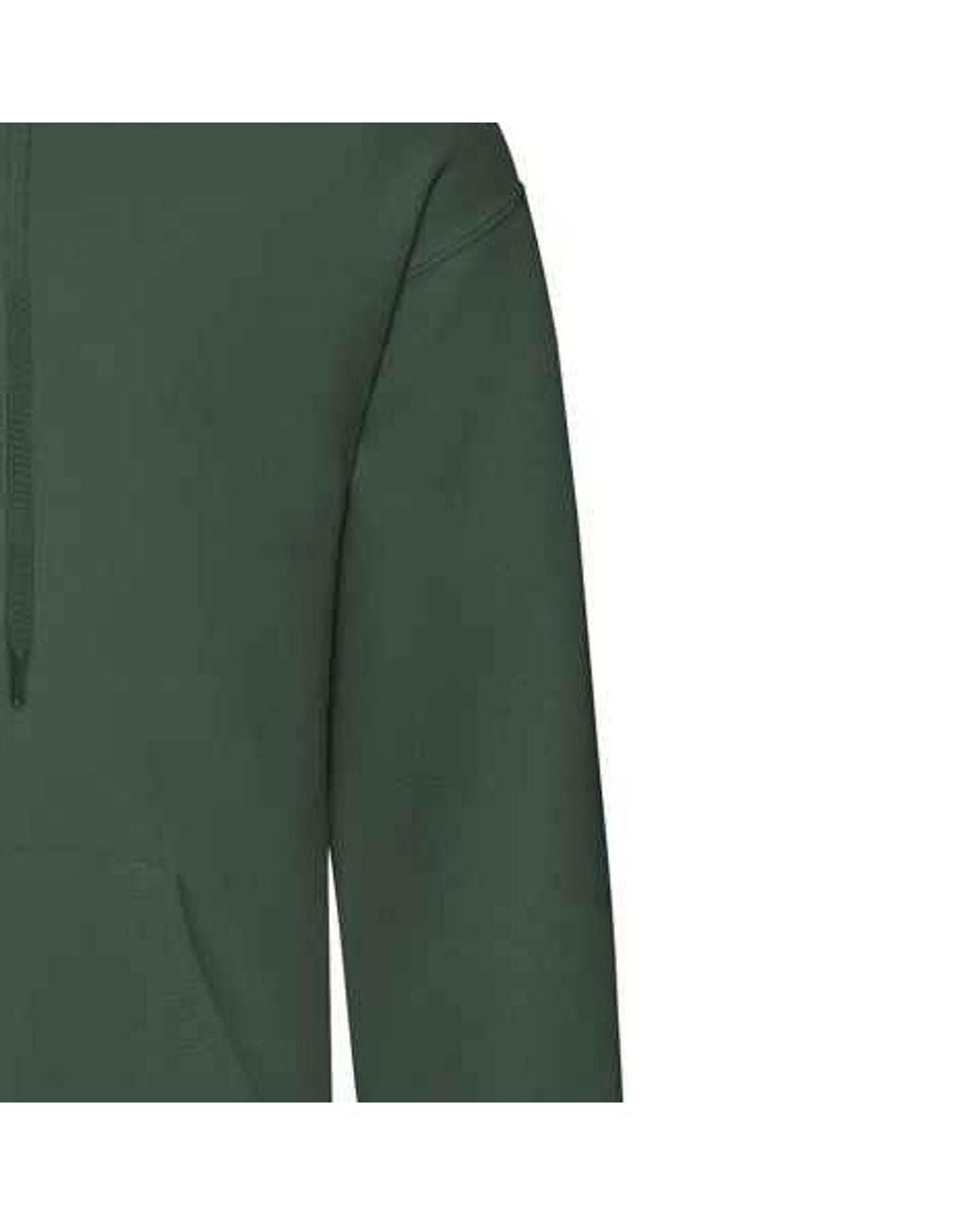 Fruit Of The Loom Green Classic Hooded Sweatshirt for men