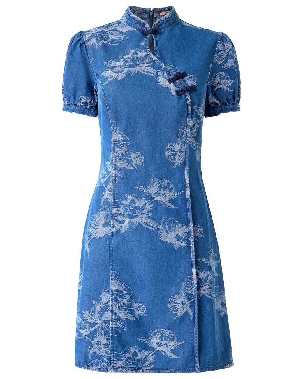 Joe Browns Blue Jessie Denim Jacquard Mini Dress