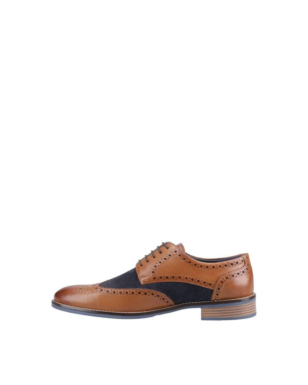 Hush Puppies Brown Dustin Mix Brogue for men