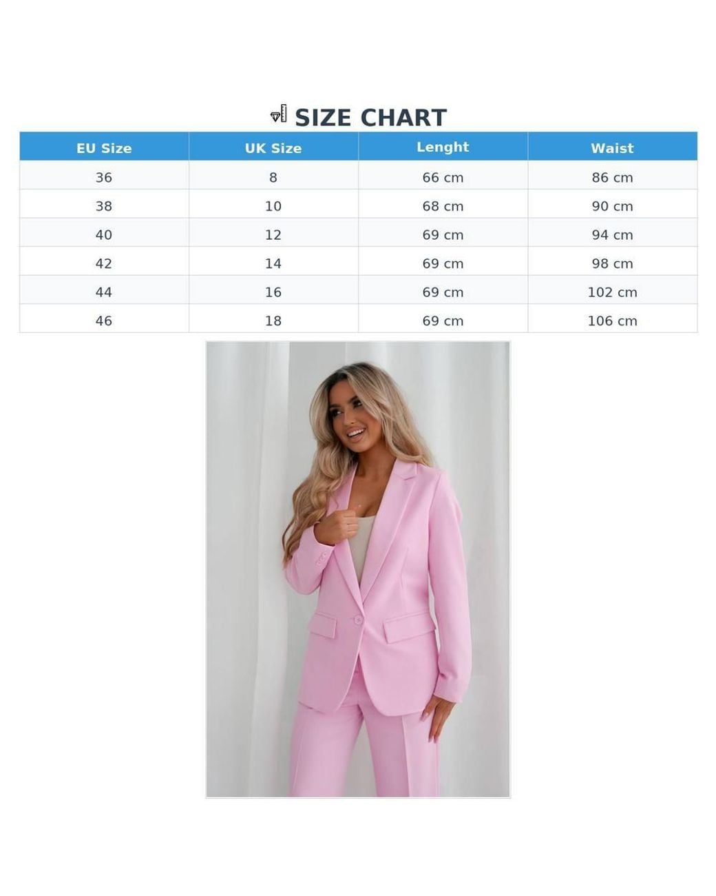 Love Lace Pink Winter Cotton Collared Blazer With Pockets
