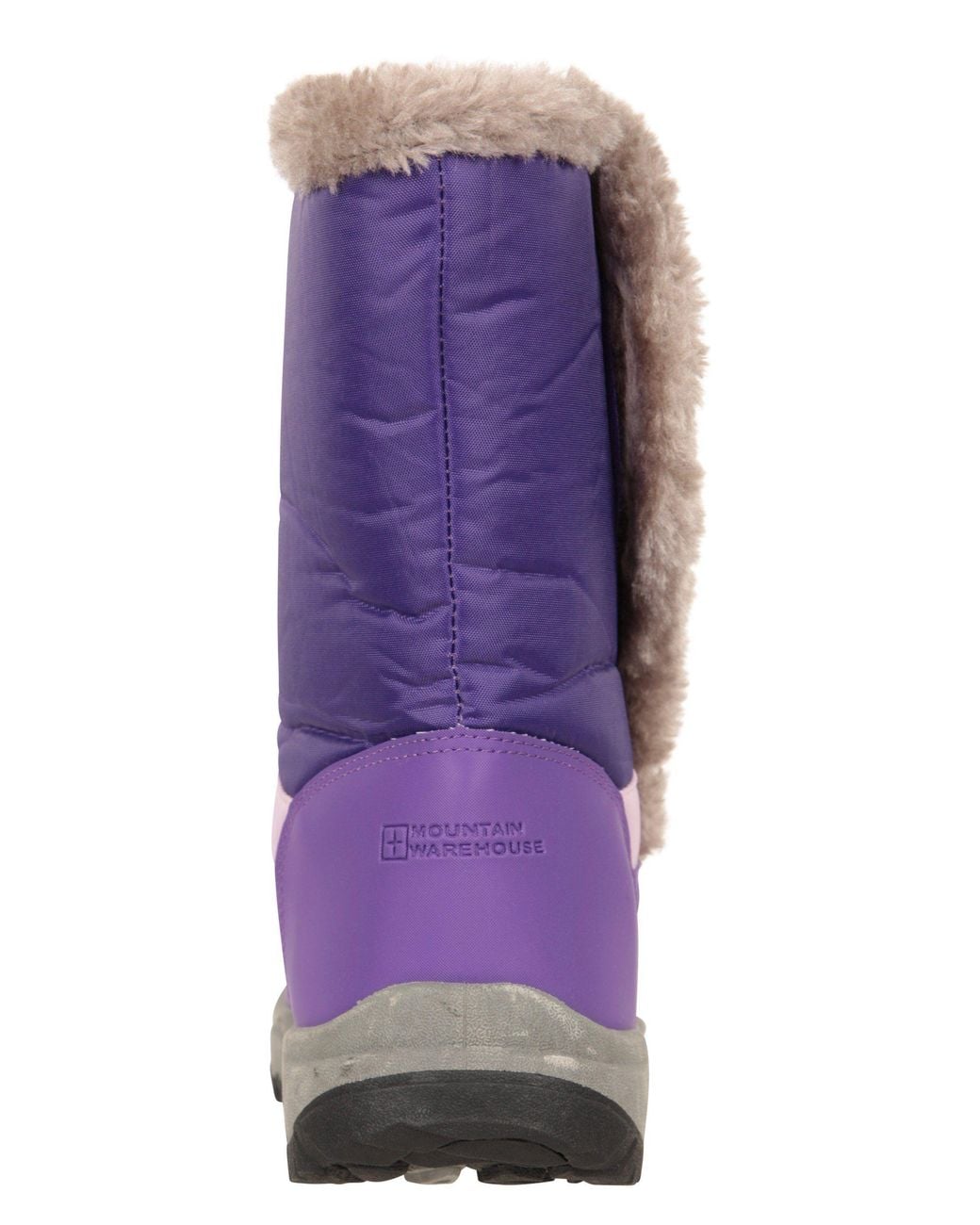 Mountain Warehouse Purple Caribou Fur Trim Snow Boot Warm Snowproof Shoe
