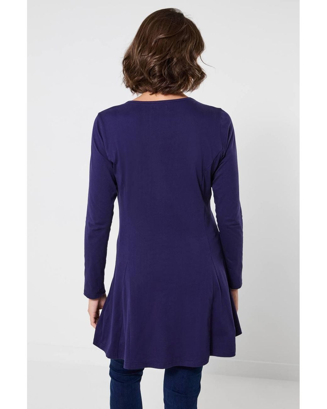 Joe Browns Blue Blissful Stem Flower Graphic Tunic Top