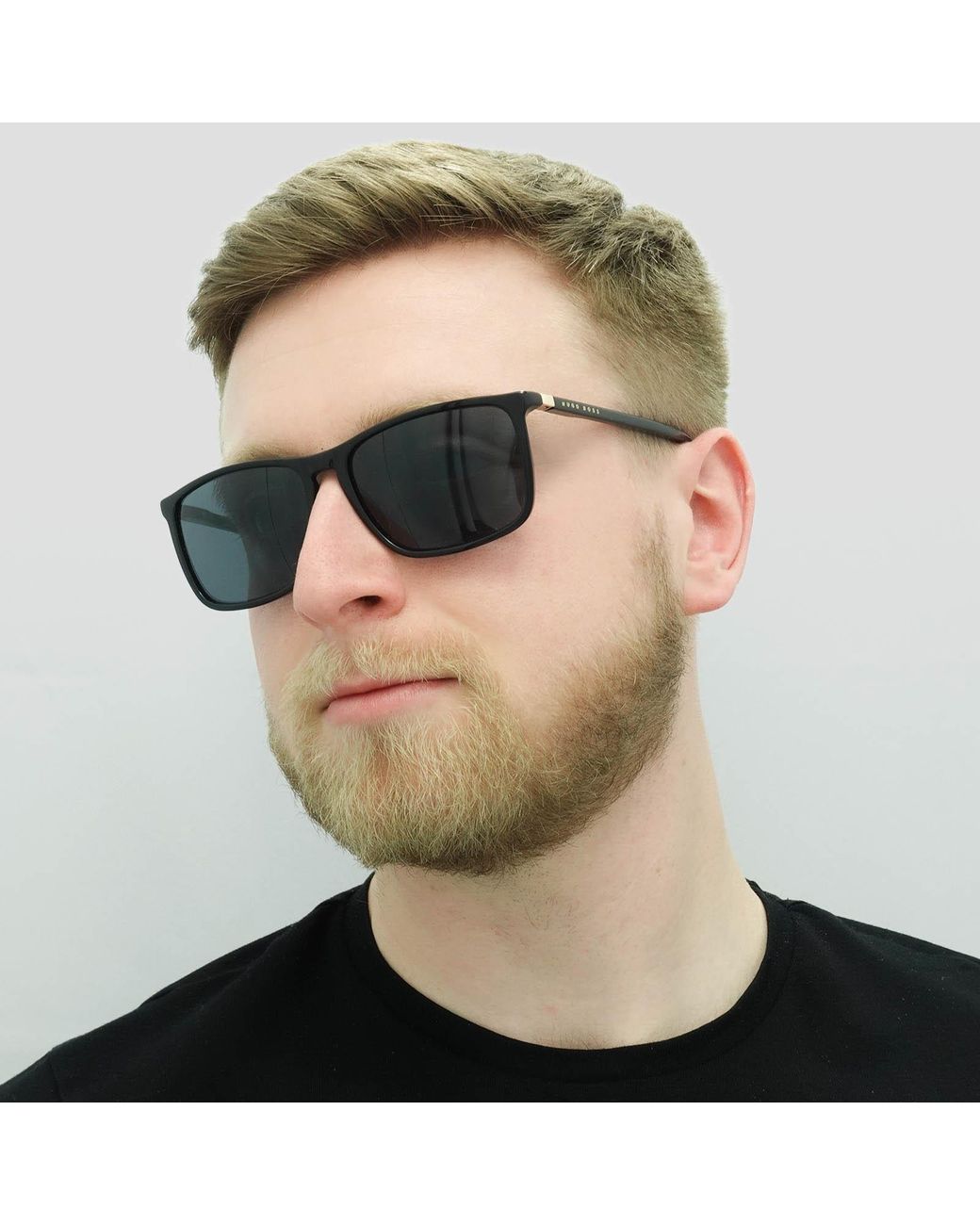 Boss Black Square Sunglasses for men