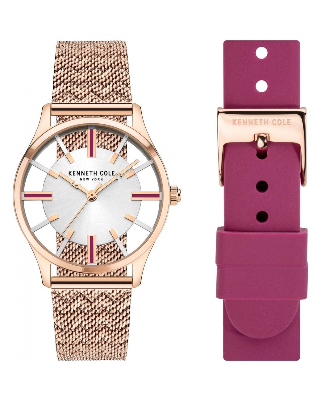 Kenneth Cole Metallic Kcwlg2124002 35Mm Quartz Watch